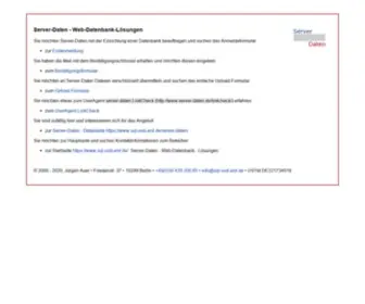 Server-Daten.de(Willkommen bei) Screenshot
