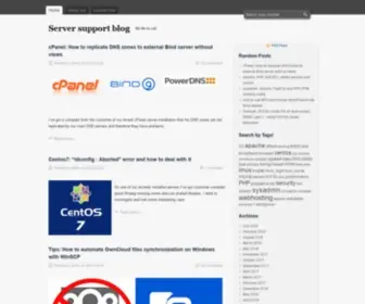Server-Support.co(Server support blog) Screenshot