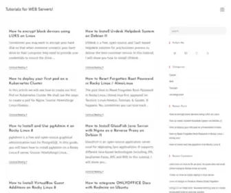 Server-Tutorials.com(Tutorials for WEB Servers) Screenshot