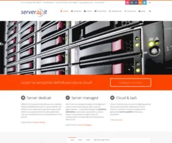 Server24.it(Scopri le soluzioni dedicate e cloud di server24) Screenshot