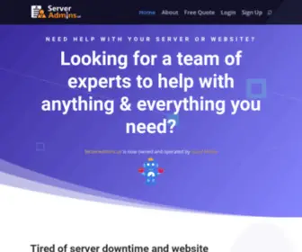 Serveradmins.us(serveradmins) Screenshot