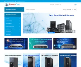 Servercart.in(Buy Dell HP IBM Cisco SuperMicro Server Graphical Workstation) Screenshot