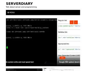 Serverdiary.com(Linux server) Screenshot