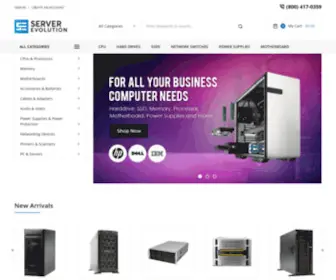 Serverevolution.com(Server Parts) Screenshot