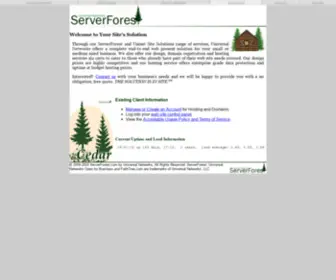 Serverforest.com(ServerForest by Universal Networks) Screenshot