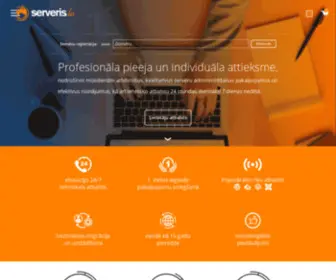 Serveris.lv(Hostings) Screenshot