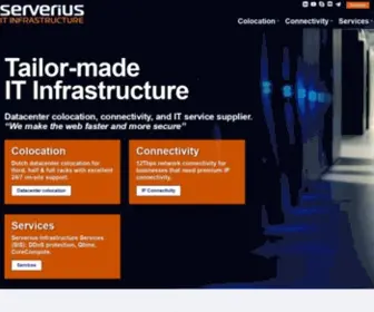 Serverius.net(Rackspace, Colocation, Datacenter solutions) Screenshot
