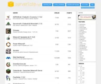 Serverliste.net(Minecraft Serverliste) Screenshot