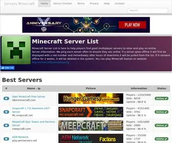 Serversminecraft.net(Minecraft Server List) Screenshot