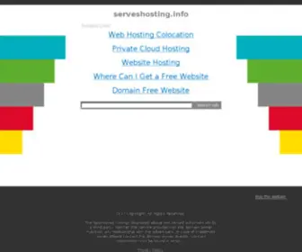 Serveshosting.info(Serves Hosting) Screenshot