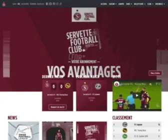 Servettefc.ch(Genève) Screenshot