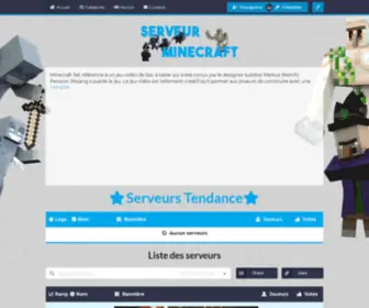 Serveur-Minecraft.fr(Serveur Minecraft Gratuit) Screenshot