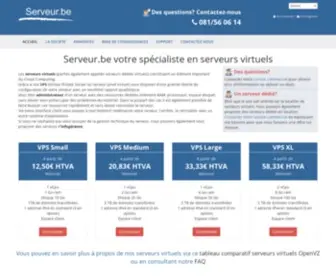 Serveur.be(Grâce à nos VPS (Virtual Private Server ou Serveur privé virtuel)) Screenshot