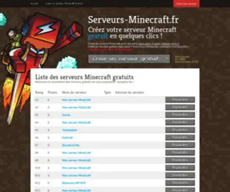 Serveurs-Minecraft.fr(Serveurs Minecraft) Screenshot