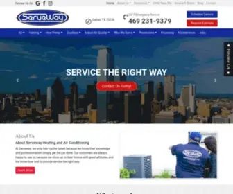 Servewayhvac.com(Serveway Heating and Air Conditioning) Screenshot