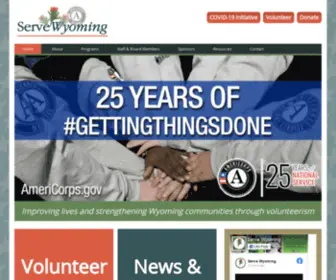 Servewyoming.org(Serve Wyoming) Screenshot