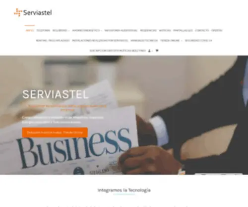 Serviastel.es(Instaladores Megafonia seguridad telecomunicaciones Madrid) Screenshot