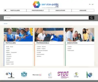 Service-Public.nc(Service Public.nc est le portail de l'administration en Nouvelle) Screenshot
