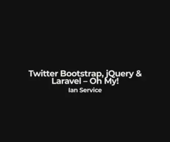 Service.to(Twitter Bootstrap) Screenshot