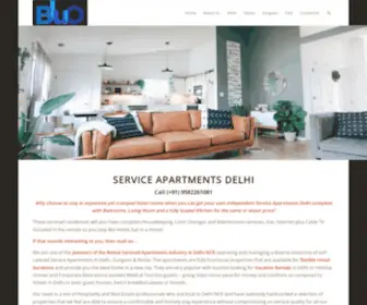 Serviceapartmentindelhi.com(Budget Service Apartments Delhi Luxury Serviced Apartments Delhi India) Screenshot