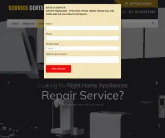 Servicecenteres.com(Home Appliances Service Center) Screenshot