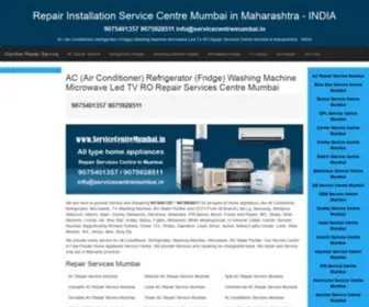 Servicecentremumbai.in(Repair Installation Service Centre Mumbai in Maharashtra) Screenshot