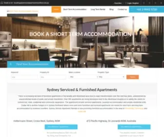 Servicedapartmentsonline.com.au(Serviced Apartments Sydney) Screenshot