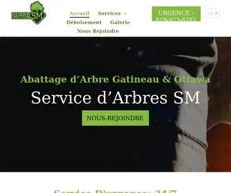 Servicedarbressm.ca(Abattage d’Arbre Gatineau & Ottawa) Screenshot