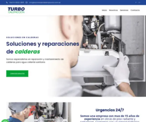 Servicedecalderaslucas.com.ar(Turbo Calefacción) Screenshot