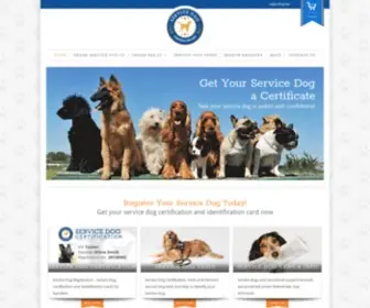Servicedogcertifications.org(Service Dog Certification) Screenshot