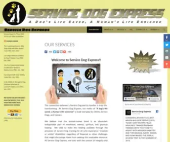 Servicedogexpress.com(Service Dog Express) Screenshot