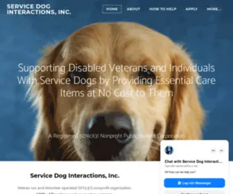 Servicedoginteractions.org(SERVICE DOG INTERACTIONS) Screenshot