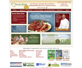 Servicefoods.com(Service Foods) Screenshot