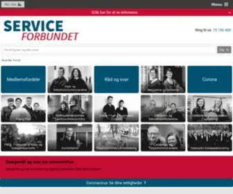 Serviceforbundet.dk(Serviceforbundet) Screenshot