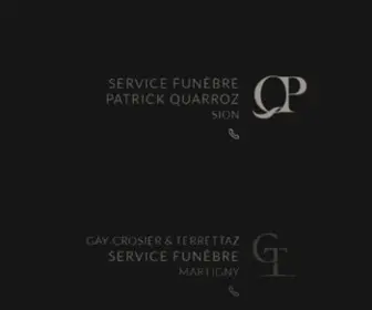 Servicefunebre.ch(Pompes funèbres Patrick Quarroz) Screenshot