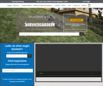 Servicegarden.dk(Du finder alt til din have hos os) Screenshot