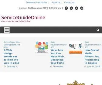 Serviceguideonline.com(ServiceGuideOnline W3.CSS) Screenshot