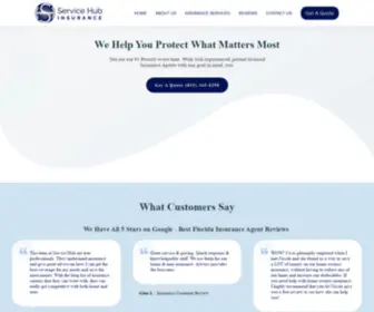 Servicehubins.com(Service Hub Insurance) Screenshot