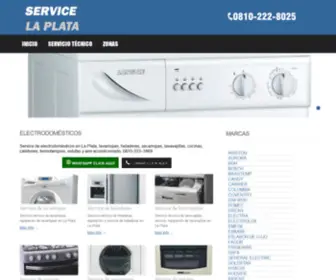 Servicelaplata.com.ar(SERVICE LA PLATALAVARROPAS HELADERAS SECARROPAS LAVAVAJILLAS) Screenshot