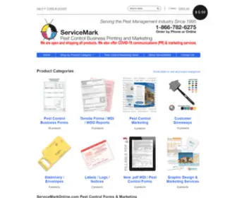 Servicemarkonline.com(Pest Control Business Forms and Pest Control Marketing) Screenshot