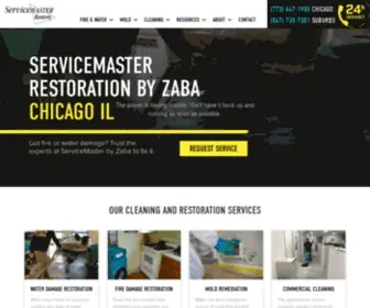 Servicemasterbyzaba.com(ServiceMaster Restoration by Zaba) Screenshot