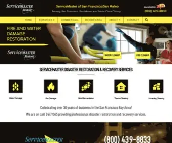 Servicemastersanfrancisco.com(ServiceMaster Disaster Restoration & Recovery services) Screenshot