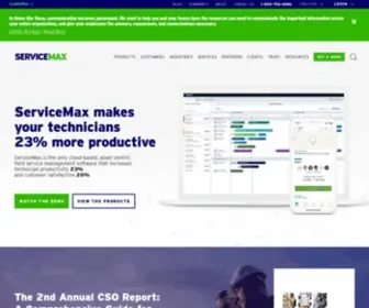 Servicemax.com(Experience asset) Screenshot