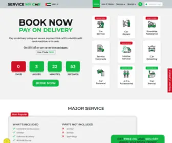 Servicemycar.ae(#1 UAE's Largest Auto Service and Car Repair Center in Dubai) Screenshot