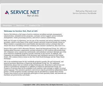 Servicenet.com(Service Net) Screenshot