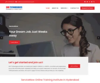 Servicenowonlinetraining.com(Software Training Institute in Hyderabad) Screenshot