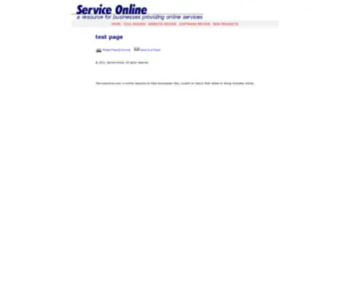 Serviceonline.com(Service Online) Screenshot