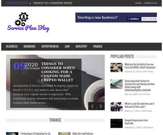 Serviceplanblog.com(Service Plan Blog) Screenshot