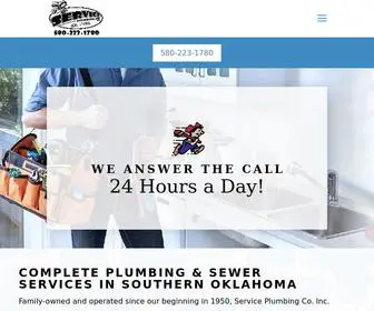 Serviceplumbingcoinc.com(Plumbing & Sewer Services in Ardmore) Screenshot