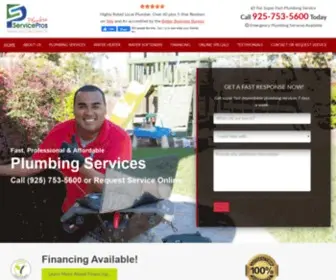 Serviceprosplumbers.com(Local Plumber Antioch CA) Screenshot